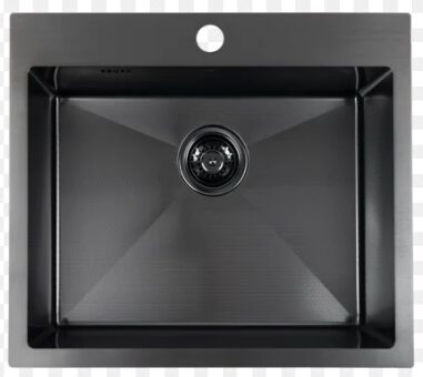 LAVEO nerūsējošā tērauda virtuves izlietne MALAWI 500x580x200mm ar sifonu